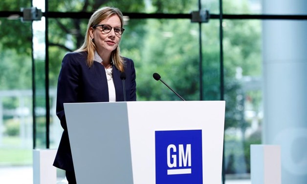 General Motors Chairman & CEO Mary Barra attends a press conference in Shanghai, China September 15, 2017. REUTERS/Aly Song
