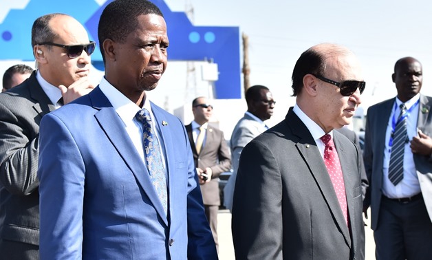 Zambian president Edgar Lungu during his visit to the new Suez Canal Axis on Wednesday Nov.15 – Press Photo