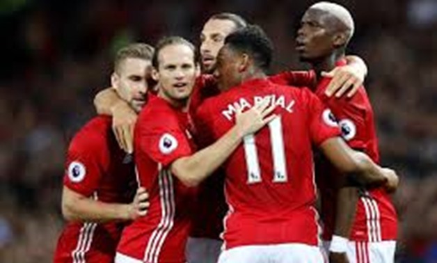 Football Soccer Britain - Manchester United v Southampton - Premier League - Old Trafford - 19/8/16 Manchester United's Zlatan Ibrahimovic celebrates with Paul Pogba and other players, REUTERS