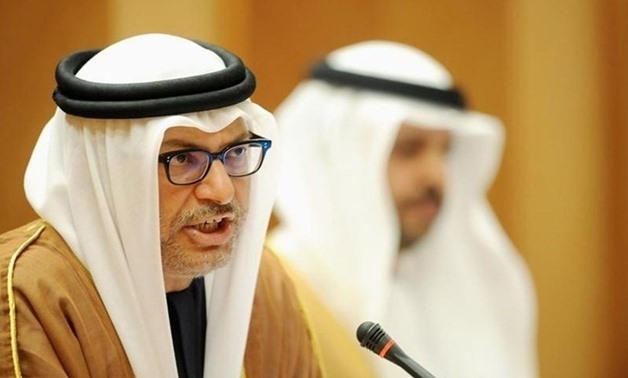 File - Foreign Minister of the United Arab of Emirate Anwar Gargash