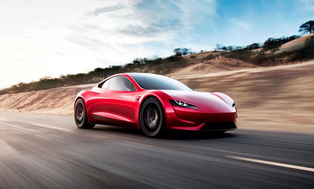 Tesla Roadster 2 is shown in this undated handout photo, during a presentation in Hawthorne, California, U.S., November 16, 2017 - Tesla/Handout via REUTERS