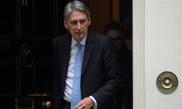 Britain's Finance Secretary Philip Hammond leaves 11 Downing Street, London, Britain, November 15, 2017. REUTERS/Toby Melville
