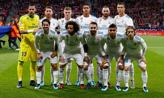 Atletico Madrid v Real Madrid - Wanda Metropolitano, Madrid, Spain - November 18, 2017 Real Madrid team group REUTERS/Paul Hanna