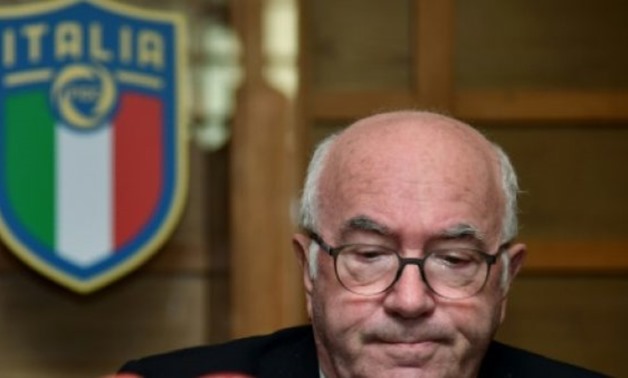 Italian Football Federation (FIGC) President Carlo Tavecchio resigned as Italy's World Cup qualifying fiasco saw the four-time champions miss the finals for the first time in 60 years - AFP