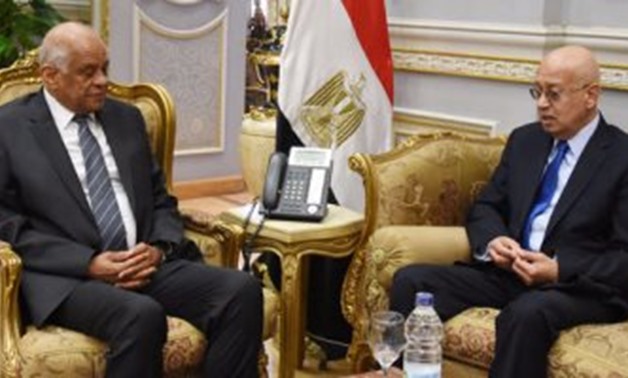  Prime Minister Sherif Ismail meets with Speaker of the House of Representatives Ali Abdel Aal - EGYPT TODAY
