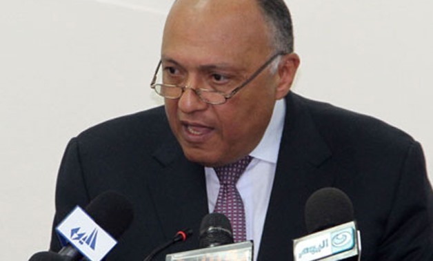 FILE - Egyptian Foreign Minister Sameh Shoukry
