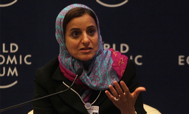 Sheikha Lubna Al Qasimi, Minister of foreign Trade of United Arab Emirates, speaks during "Women with a Buisness Impact" session at the World Economic Forum on the Middle East at the Dead Sea, Jordan, Friday, May, 16, 2009- World Economic Forum/Wikimedia 