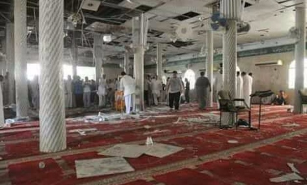 FILE - Al-Rawdah Mosque in Arish City, North Sinai, after it was targeted by terrorists during the Friday Prayers on November 24, 2017