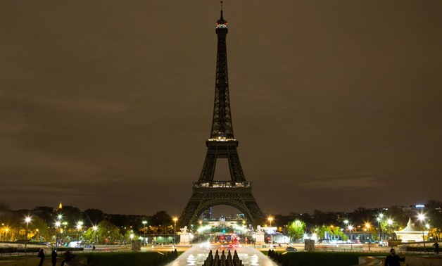 Eiffel tower goes dark for victims of today's attack targeting Friday prayer congregates - Photo courtesy: Eiffel Tower official Twitter account