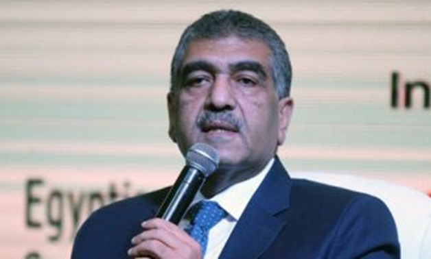 File - Minister of the Public Business Sector Ashraf el-Sharqawi