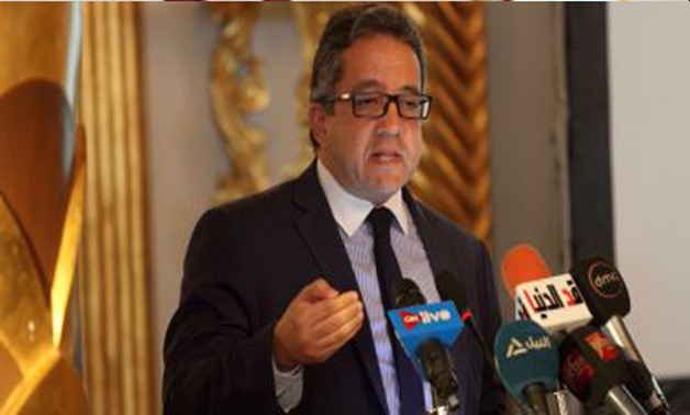 FILE - Egyptian Minister of Antiquities, Khaled al-Anani