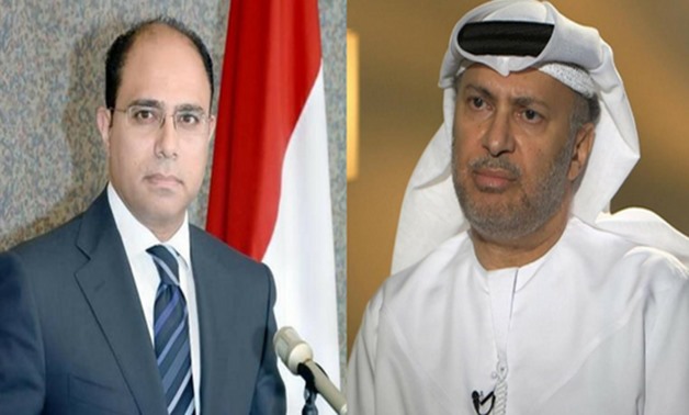 FILE:  UAE Minister of Foreign Affairs, Dr. Anwar Gargash and Ministry of Foreign Affairs’ spokesman Ahmed Abu Zeid