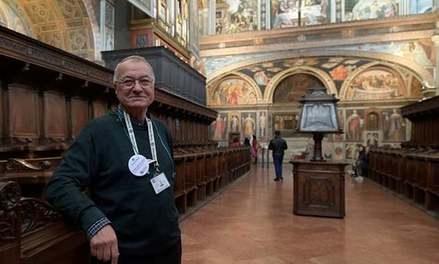 Syrian-born guide Mohamed Hamadi combines tours of Milan with musings on religious tolerance - AFP

