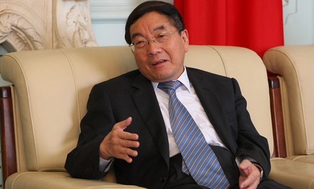 Chinese ambassador to Egypt Song Aiguo - Press photo