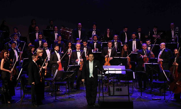 Conductor Nayer Nagui and Cairo Symphony Orchestra – Photo Courtesy of Cairo Opera House Media office