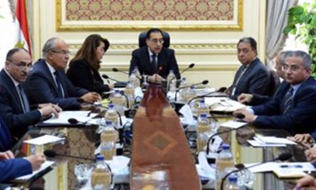FILE: Cabinet meeting headed by Prime Minster Mustafa Madbouli 
