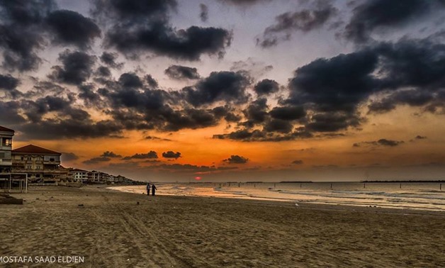 Ras El Bar Beach at night– Damietta, Egypt, courtesy of Osama Albakri, undated photo-