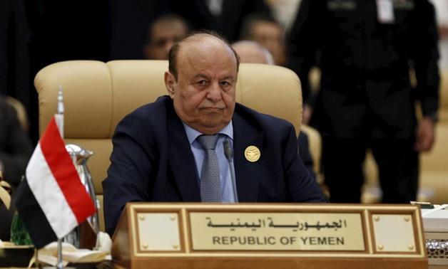 Yemen's President Abd-Rabbu Mansour Hadi attends the final session of the South American-Arab Countries summit, in Riyadh November 11, 2015. REUTERS/Faisal Al Nasser
