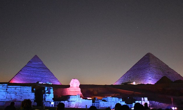 Sound and Light Show at Giza Pyramids, May 16, 2015 – Wikimedia