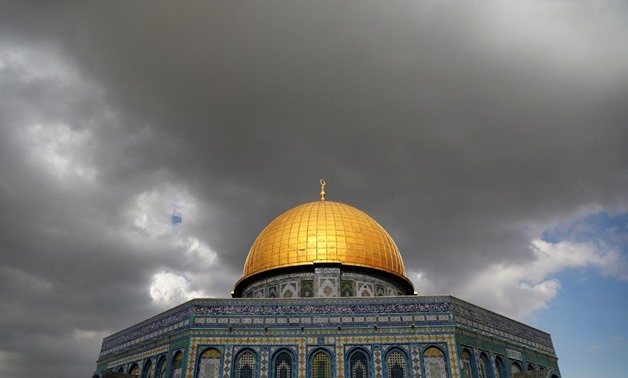 Clouds gather over the Dome of the Rock, located on the compound known to Muslims as Noble Sanctuary and Jews as Temple Mount, in Jerusalem's Old City November 6, 2017. REUTERS/Ammar Awad
