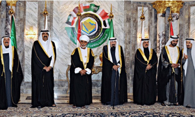 Leaders of the Gulf Arab States pose before their Gulf Cooperation Council (GCC) summit- Reuters