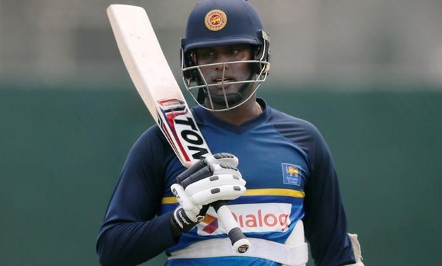Cricket - Sri Lanka v India - Sri Lanka Team's Practice Session - Colombo, Sri Lanka - August 2, 2017 - Sri Lanka's Angelo Mathews looks on ahead of their second test match - REUTERS/Dinuka Liyanawatte