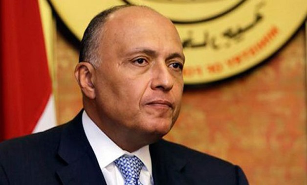 FILE – Foreign Minister Sameh Shoukry  