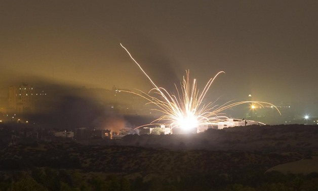 An Israeli rocket is fired into the northern Gaza Strip July 17, 2014. REUTERS/Amir Cohen

