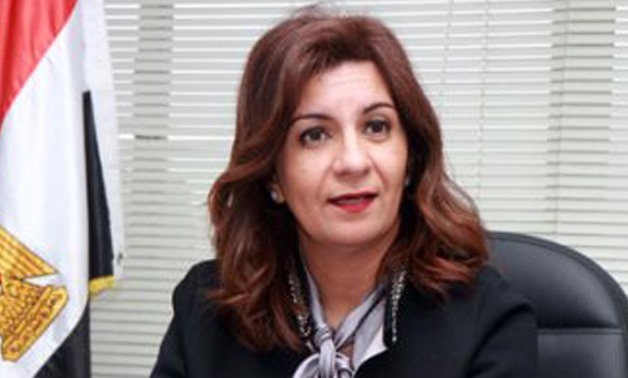 FILE - Minister of Immigration and Egyptian Expatriate Affairs Nabila Makram traveled to Kuwait to check on the health condition of the Egyptian expat attacked, Waheed Mahmoud Hassan