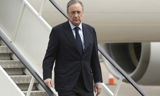 UEFA Champions League Final Preview - Cardiff Airport, Cardiff - June 2, 2017 Real Madrid president Florentino Perez arrives at Cardiff Airport prior to the UEFA Champions League Final between Real Madrid and Juventus REUTERS / Pool Pic / UEFA Livepic 