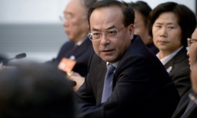 © AFP/File | Sun Zhengcai, who was once tipped to become a member of the party's top leadership, has had a precipitous fall from grace since he was suddenly removed from office this summer