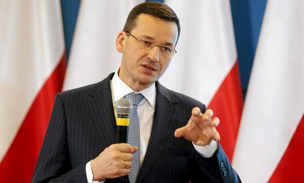Deputy Prime Minister Mateusz Morawiecki speaks during news conference at the Prime Minister Chancellery in Warsaw, Poland February 16, 2016. REUTERS