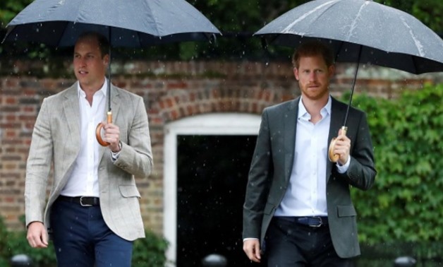 FILE PHOTO: Britain's Prince William, Duke of Cambridge and Prince Harry visit the White Garden in Kensington Palace in London, Britain August 30, 2017. 