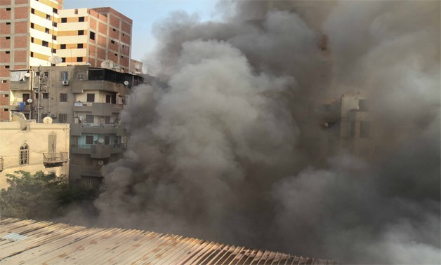 Fire broke out at Bab Sharia Cables Warehouse in western Cairo – Egypt Today/ Khalid Kamel 