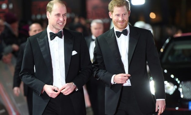 Britain's Prince William, left, and Prince Harry are rumoured to have cameo roles in "The Last Jedi"-AFP