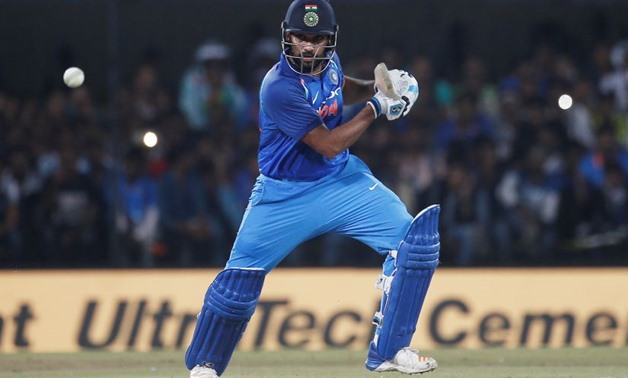Rohit Sharma plays a shot against Australia during the fifth ODI at Nagpur - Reuters