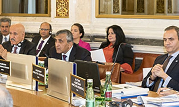 (From left) OFID Director-General Mr Suleiman J Al-Herbish; HE Abdulwahab A Al-Bader,Governing Board Chairman; and Tarek Sherlala, Assistant Director-General, Dept of Financial Operations – Courtesy of OFID’s official website  
