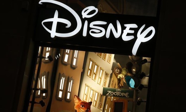 The logo of the Disney store on the Champs Elysee is seen in Paris, France, March 3, 2016. REUTERS/Jacky Naegelen/Files