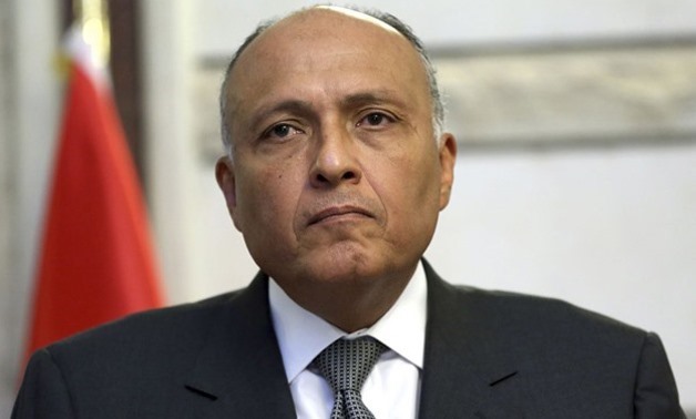 FILE – Egypt’s Foreign Minister Sameh Shoukry 