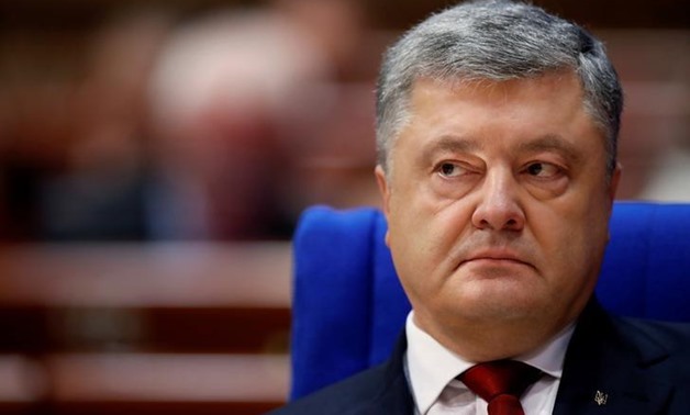 FILE PHOTO: Ukraine's President Petro Poroshenko addresses the Parliamentary Assembly of the Council of Europe in Strasbourg, France, October 11, 2017. REUTERS/Christian Hartmann