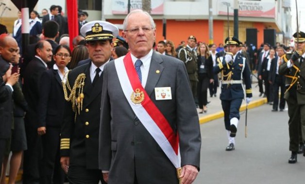© Peruvian Ministry of Defense | President Pedro Pablo Kuczynski during the Flag Parade in Tacna, Peru on August 28, 2017.
