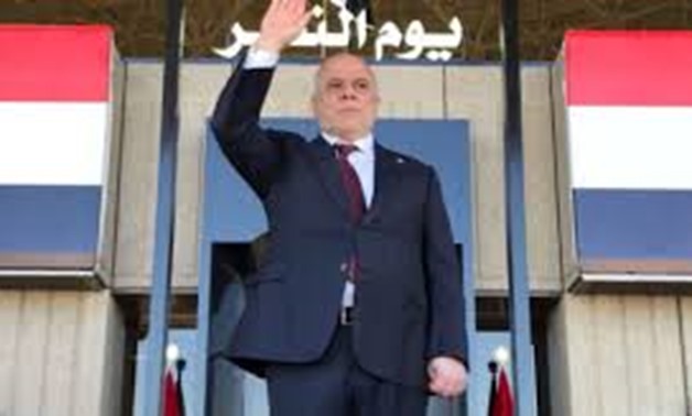 Iraqi Prime Minister Haider al-Abadi attends during an Iraqi military parade in Baghdad, Iraq, December 10, 2017. Iraqi Prime Minister Media Office/Handout via REUTERS ATTENTION EDITORS - THIS IMAGE WAS PROVIDED BY A THIRD PARTY. NO RESALES. NO ARCHIVES