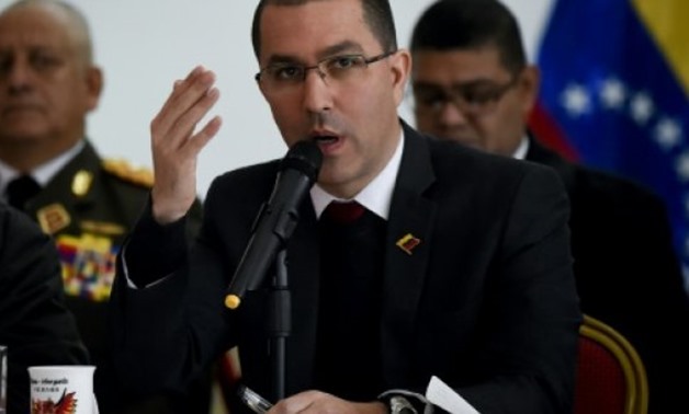 © AFP | Venezuelan Foreign Minister Jorge Arreaza lashed out at US President Donald Trump, US and European sanctions, and US interference in Venezuela's internal affairs