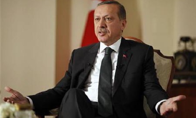 Turkey's Prime Minister Recep Tayyip Erdogan speaks during an interview with Reuters in his residence in Ankara November 9, 2010. REUTERS/Umit Bektas