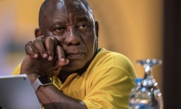 © AFP/File / by Philippe ALFROY | South Africa's Deputy President Cyril Ramaphosa, now head of the governing ANC party, has limited room for manoeuver while Jacob Zuma remains president
