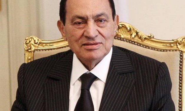 File - Ousted Egyptian President Mohamed Hosni Mubarak 