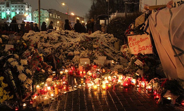 Memorial to November 2015 Paris attacks at French Embassy in Moscow  - Creative Commons via Wikimedia Commons