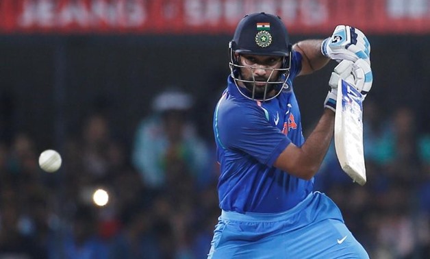 Cricket - India v Australia - Third One Day International Match - Indore, India – September 24, 2017 – India's Rohit Sharma plays a shot. REUTERS/Adnan Abidi 