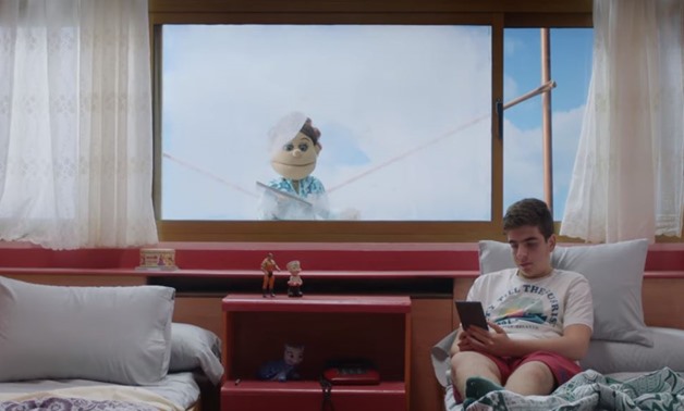 Vodafone Egypt pulled all its adverts from media outlets and TV channels on Friday in protest of Supreme Media council's move to ban its latest advt - A snapshot taken from the Youtube video of Vodafone's advt featuring popular puppet Abla Fahita