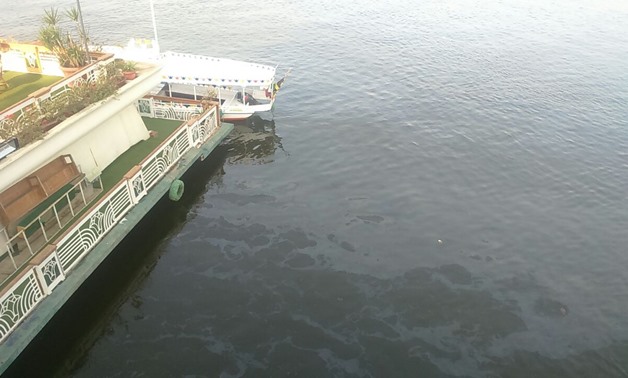 Oil Spill in Nile River, Luxor, Egypt – Press Photo